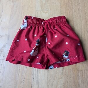 SAL & PIMENTA Snowman Swim Trunks size 12 months
